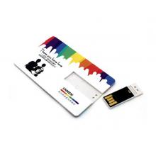 卡片式u盘 16G 礼品优盘 可定制企业logo 广告创意礼品