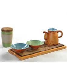 整套陶瓷茶具茶盘粗陶茶具套创意可定制一壶二杯旅行茶具套餐