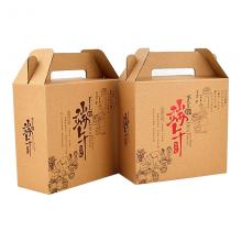 瓦楞纸手提纸盒 高档水果土特产礼品盒 包装礼品盒定制
